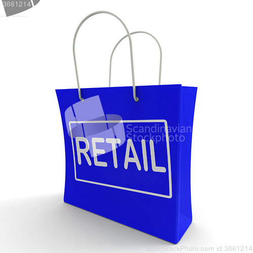 Image of Retail Shopping Bag Shows Buying Selling Merchandise Sales