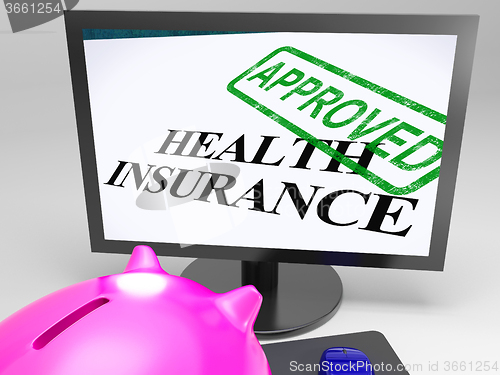 Image of Health Insurance Approved Shows Medical Claim Approval