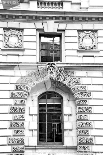 Image of old architecture in england london europe wall and history