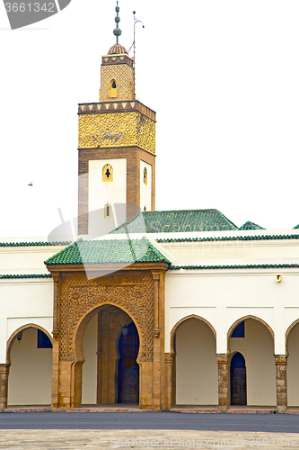 Image of  muslim in  mosque    morocco  africa  minaret   religion     