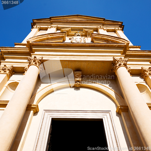 Image of building old architecture in italy europe milan religion       a