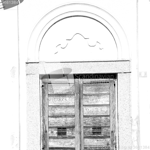 Image of old   door    in italy old ancian wood and traditional  texture 