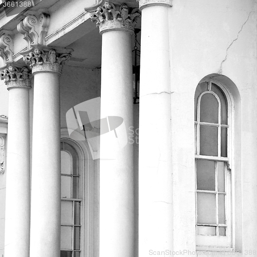Image of old architecture in england london europe wall and history