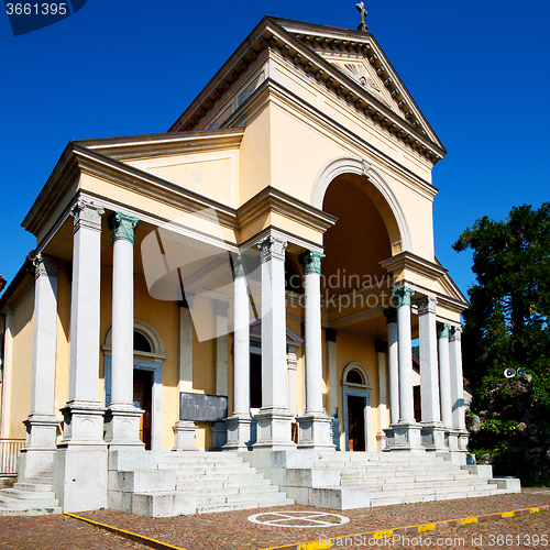 Image of beautiful old architecture in italy europe milan religion and su