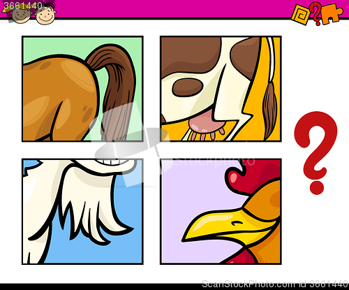 Image of educational puzzle task for kids
