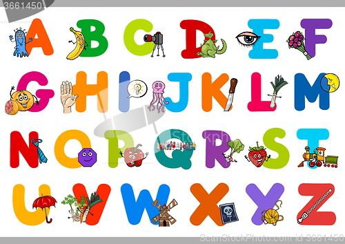 Image of educational alphabet for children