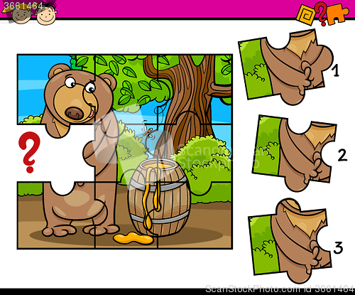 Image of puzzle preschool cartoon task