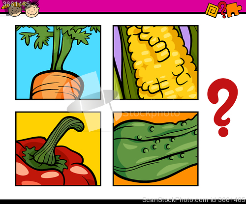 Image of educational puzzle task for children