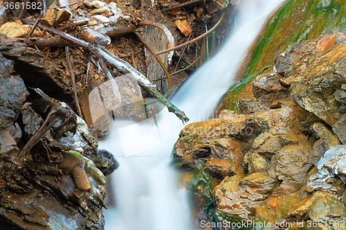 Image of mountain stream detail