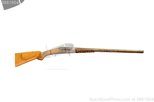 Image of isolated hunting rifle