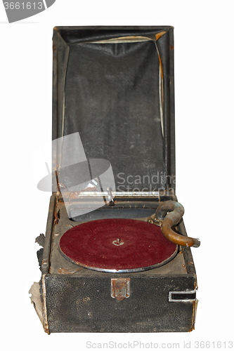 Image of ancient isolated turntable