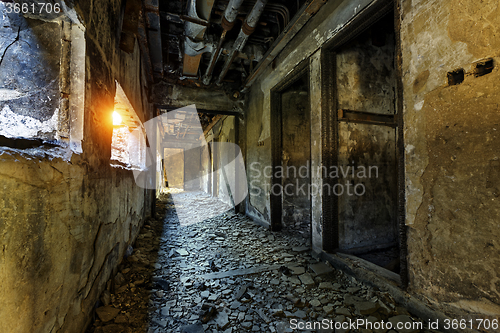 Image of ruins factory damage