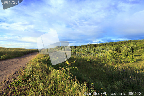 Image of no paved road  