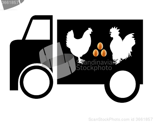 Image of machine for transportation of poultry meat