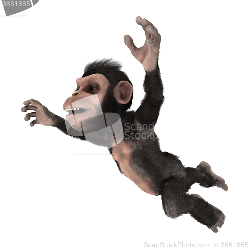 Image of Little Chimp Jumping