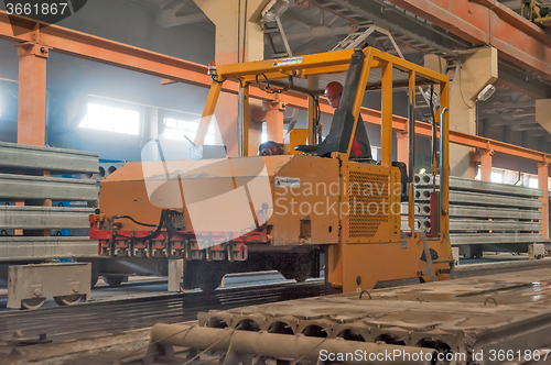 Image of Block making department at construction factory