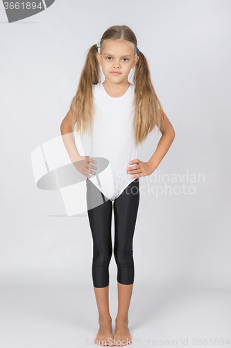 Image of Rostova portrait of a six-year girl gymnasts