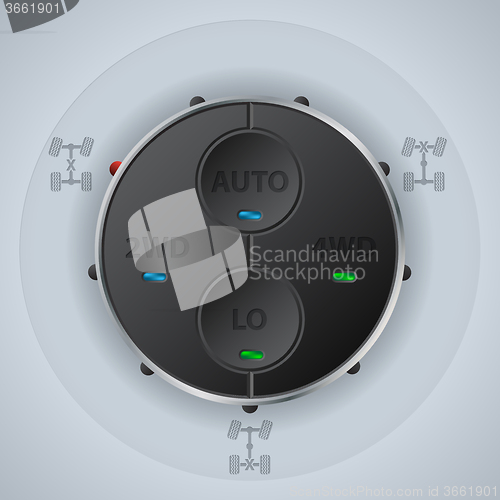 Image of Off road differential control with function LEDs