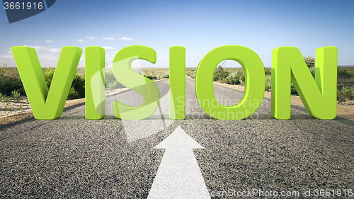 Image of road to horizon vision