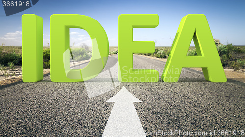 Image of road to horizon idea