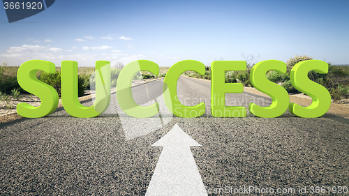 Image of road to horizon success