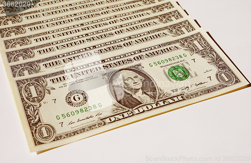 Image of Retro look Dollar notes 1 Dollar