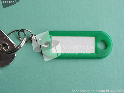 Image of Green keyring