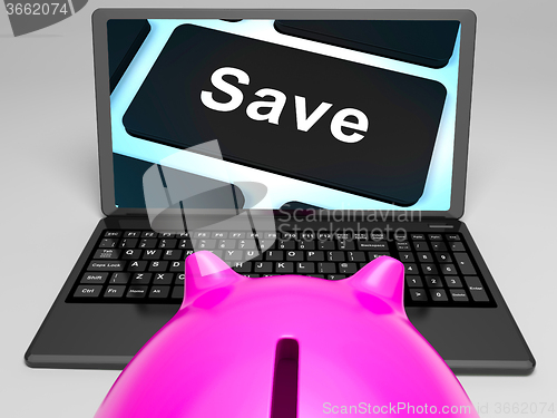 Image of Save Key On Laptop Shows Promotional Prices