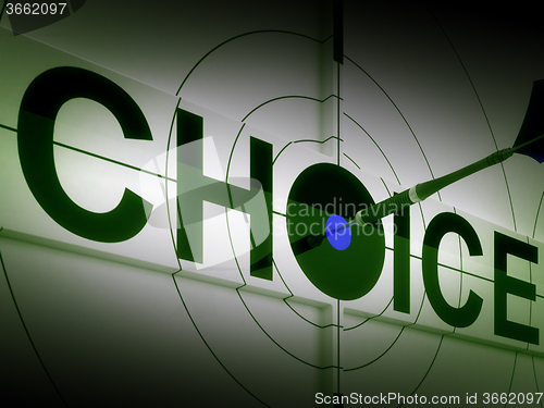 Image of Choice Means Choose Option Or Alternative