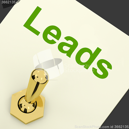 Image of Leads Switch Means Lead Generation And Sales