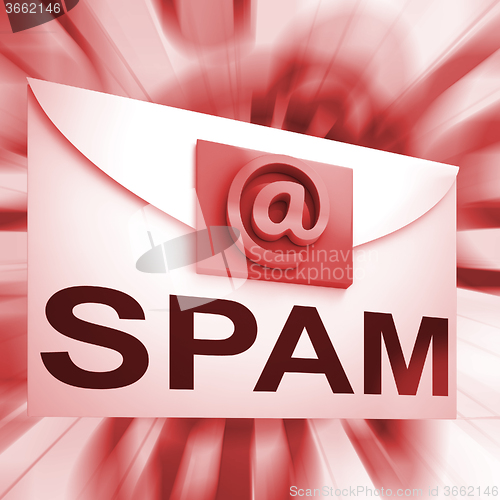 Image of Spam Envelope Shows Malicious Electronic Junk Mail