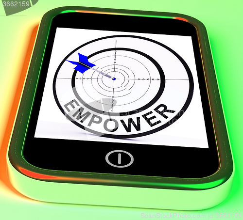 Image of Empower Smartphone Means Provide Tools And Encouragement