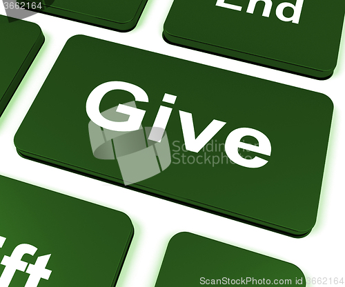 Image of Give Key Means Bestowed Allot Or Grant