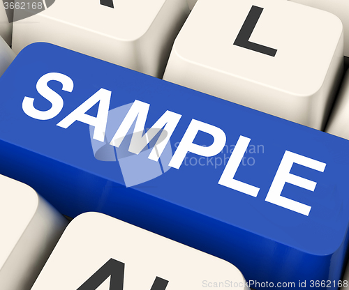 Image of Sample Key Means Trial Or Sampling\r