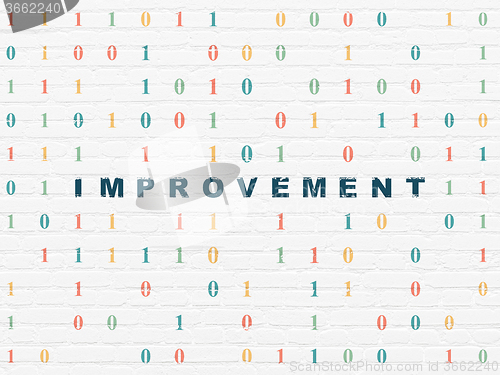 Image of Business concept: Improvement on wall background