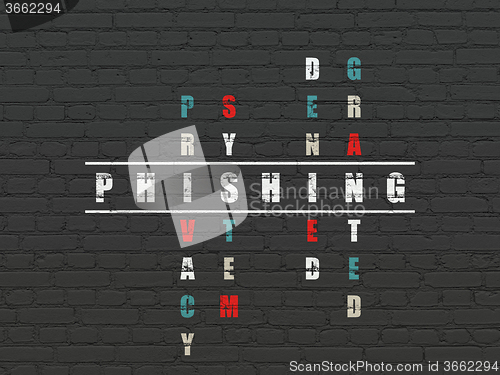 Image of Safety concept: Phishing in Crossword Puzzle