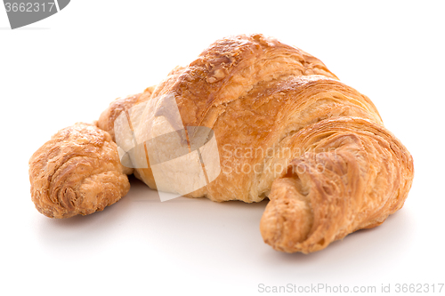 Image of Fresh croissant on white