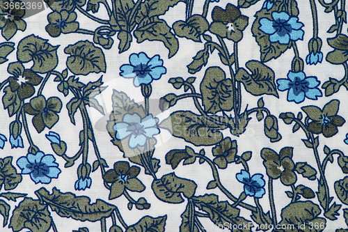 Image of Fabric with floral patter