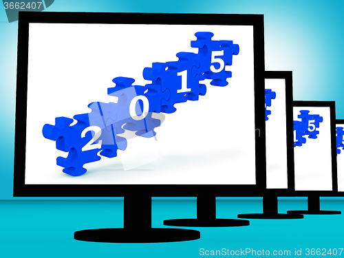 Image of 2015 On Monitors Showing Future Resolutions