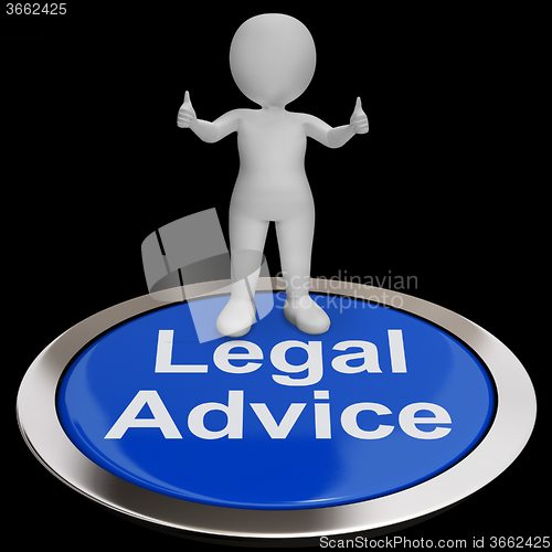 Image of Legal Advice Button Shows Attorney Expert Guidance