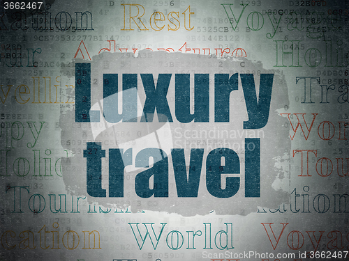 Image of Tourism concept: Luxury Travel on Digital Paper background