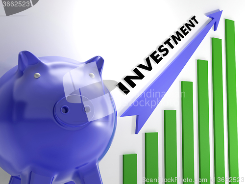 Image of Raising Investment Chart Shows Monetary Success