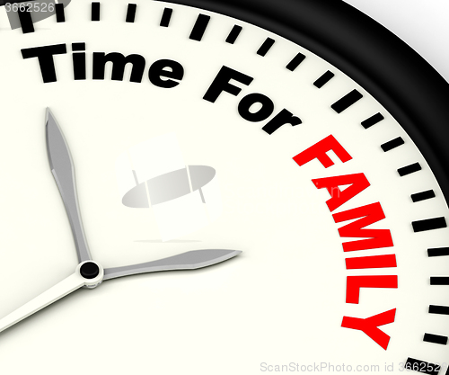 Image of Time for Family Showing Love And Romantic Home