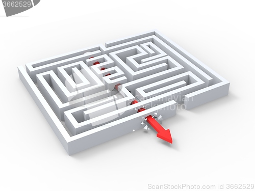 Image of Break Out Of Maze Showing Puzzle Exit