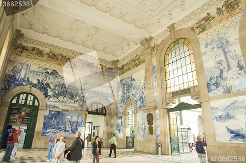 Image of EUROPE PORTUGAL PORTO TRAIN STATION SAN BENTO