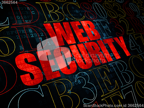 Image of Web design concept: Web Security on Digital background