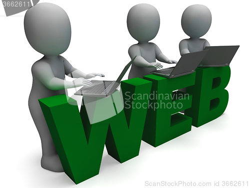 Image of Web Word Showing World Wide Web