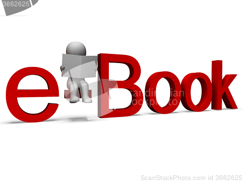 Image of Ebook Word Shows Electronic Library