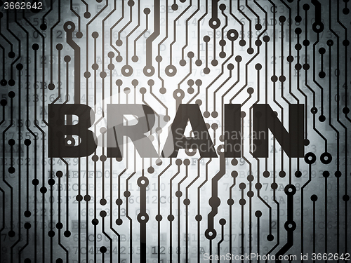 Image of Healthcare concept: circuit board with Brain