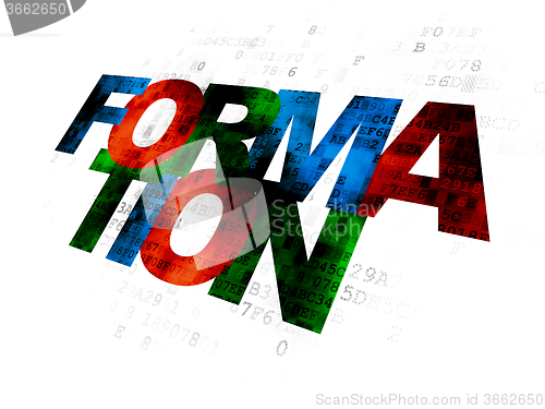Image of Studying concept: Formation on Digital background